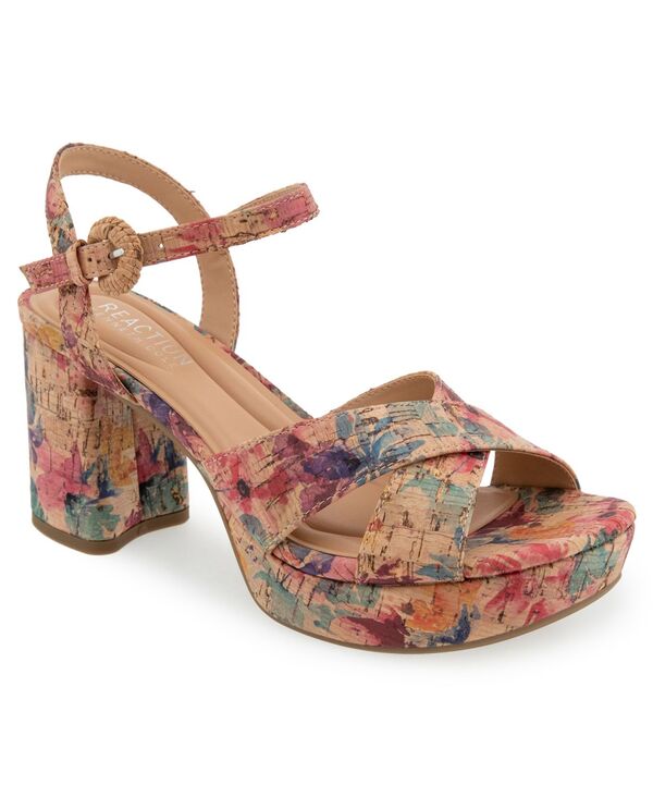 【貨物輸送無料】 ケネスコール レディース サンダル シューズ Women\u0027s Reeva Platform Heeled Dress Sandals Rose Multi レディース靴-サンダル