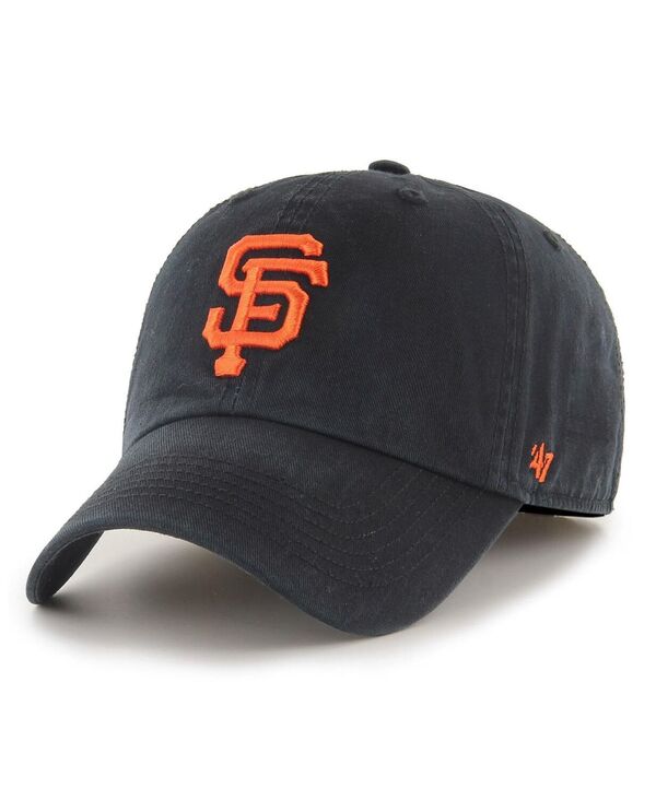 【送料無料】 47ブランド メンズ 帽子 アクセサリー Men's Black San Francisco Giants Franchise Logo Fitted Hat Black