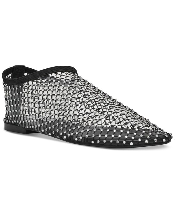 【送料無料】 スティーブ マデン レディース パンプス シューズ Women's Mino Mesh Rhinestone Flats Black/Rhinestone