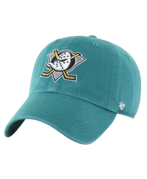【送料無料】 47ブランド メンズ 帽子 アクセサリー Men'sTeal Anaheim Ducks Core Vintage Logo Clean Up Adjustable Hat Teal 8,151円