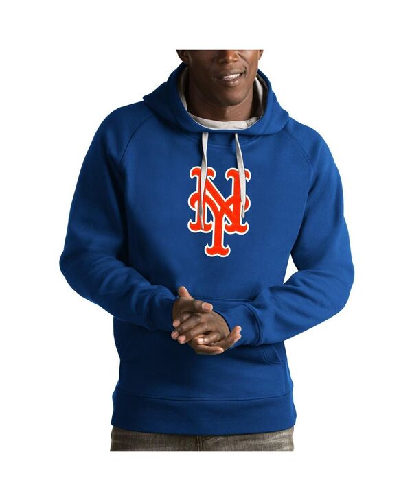 【送料無料】 アンティグア メンズ パーカー・スウェット アウター Men's Royal New York Mets Victory Pullover Hoodie Royal