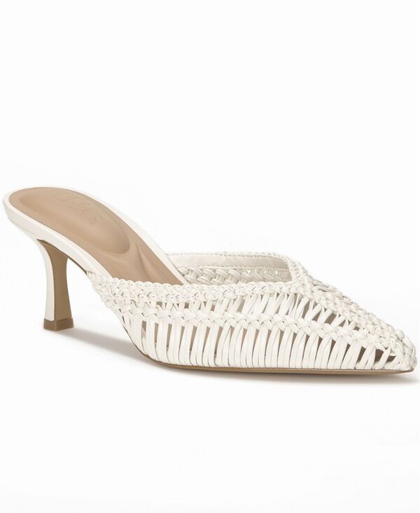 【送料無料】 アイ.エヌ.シー インターナショナル コンセプト レディース パンプス シューズ Women's Georete Woven Pumps White Woven｜ReVida 店