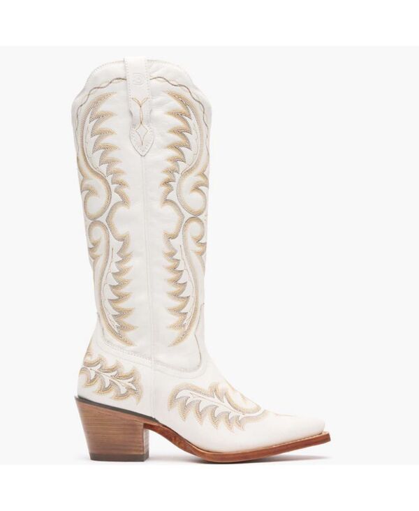 【送料無料】 ドゥランゴ レディース ブーツ・レインブーツ シューズ Women's Crush Tall Western Boot Ivory