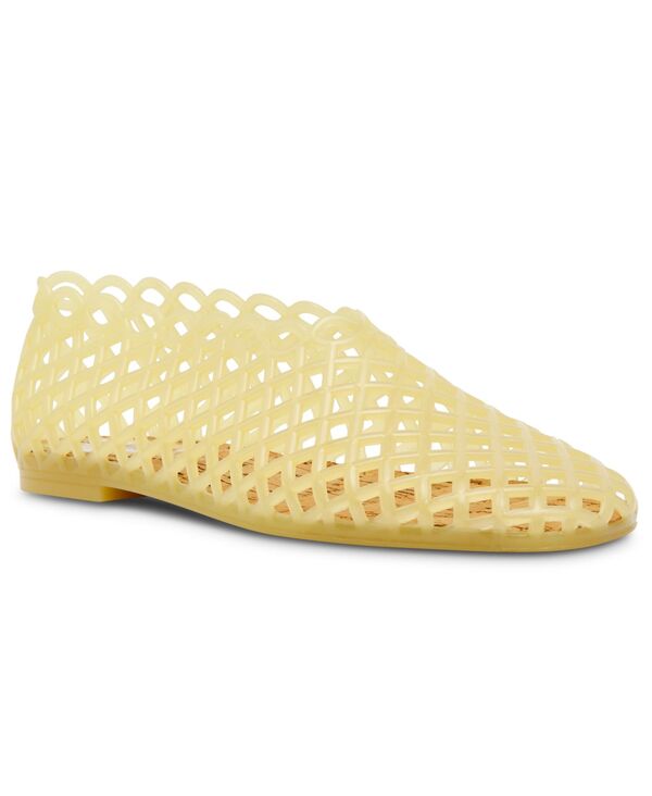 【送料無料】 スティーブ マデン レディース パンプス シューズ Women's Grove Caged Jelly Slip-On Flats Butter Yellow