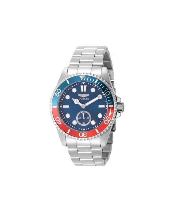 【送料無料】 インビクタ メンズ 腕時計 アクセサリー Men's 49436 Pro Diver Quartz VD78 Blue Dial Watch Silver