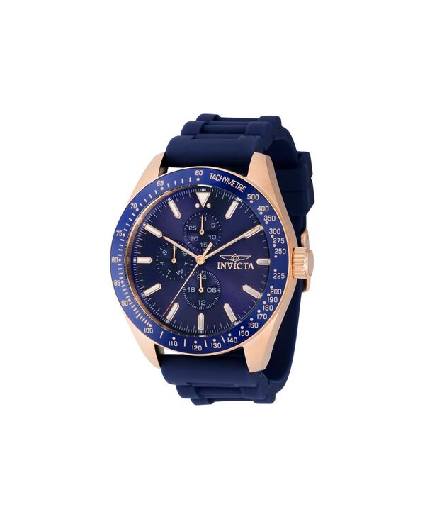 【送料無料】 インビクタ メンズ 腕時計 アクセサリー Men's 38406 Aviator Quartz 3 Hand Blue Dial Watch Blue