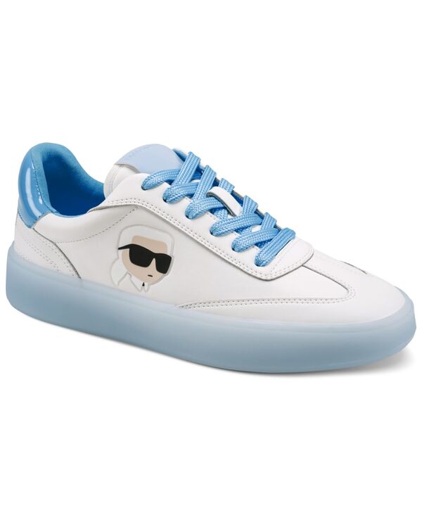 【送料無料】 カール ラガーフェルド レディース スニーカー シューズ Women's Sumava Lace-Up Sneakers Bright White/Blue|ReVida 店