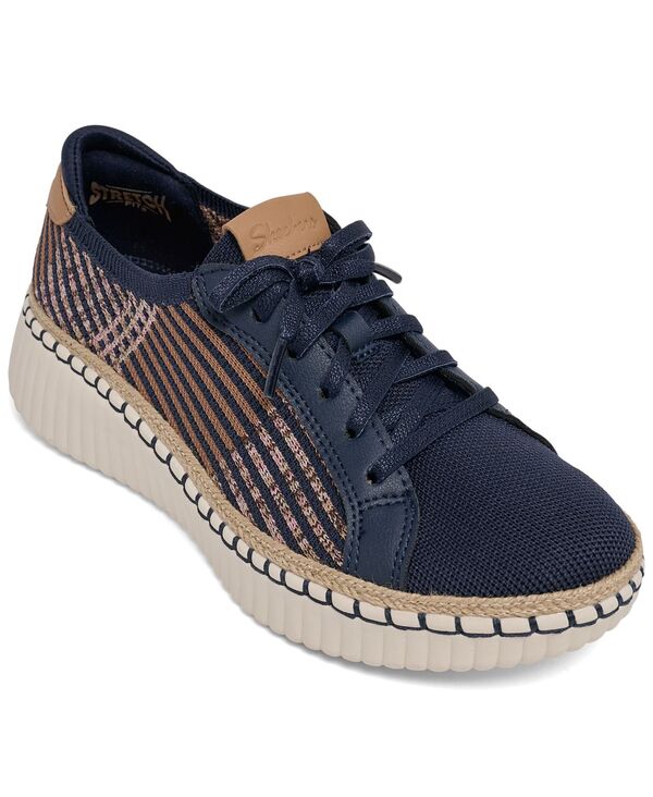【貨物輸送無料】 スケッチャーズ レディース スニーカー シューズ Women\u0027s Wilshire Blvd - Breezy Stroll Casual Sneakers from Finish Line Navy