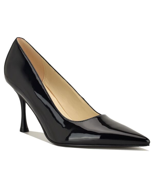 【送料無料】 ナインウェスト レディース スリッポン・ローファー シューズ Women's Pursee Pointed Toe Slip-on Dress Pumps Black Patent｜ReVida 店