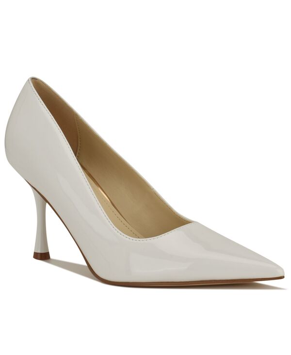 【貨物輸送無料】 ナインウェスト レディース スリッポン・ローファー シューズ Women\u0027s Pursee Pointed Toe Slip-on Dress Pumps White Patent ローファー-レディース靴