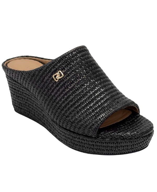 【貨物輸送無料】 エアロソールズ レディース スリッポン・ローファー シューズ Women\u0027s Cafe Slip-On Wedge Sandals Black レディース靴-靴