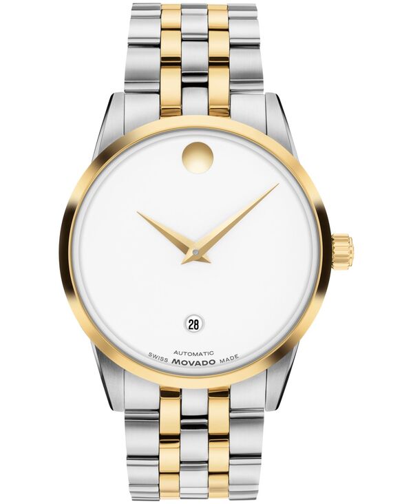 【送料無料】 モバド メンズ 腕時計 アクセサリー Men's Museum Classic Swiss Automatic Stainless Steel Light Yellow Pvd Steel Watch 40mm Two-tone