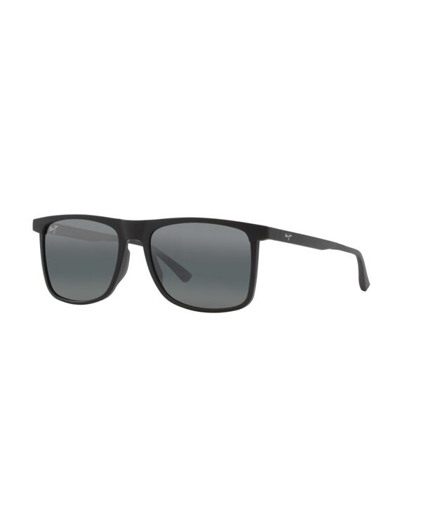 【貨物輸送無料】 マウイ体育館 メンズ サングラス・アイウェア 佩び物 Men\u0027s Makamae Polarized Sunglasses MJ000747 Black Matte