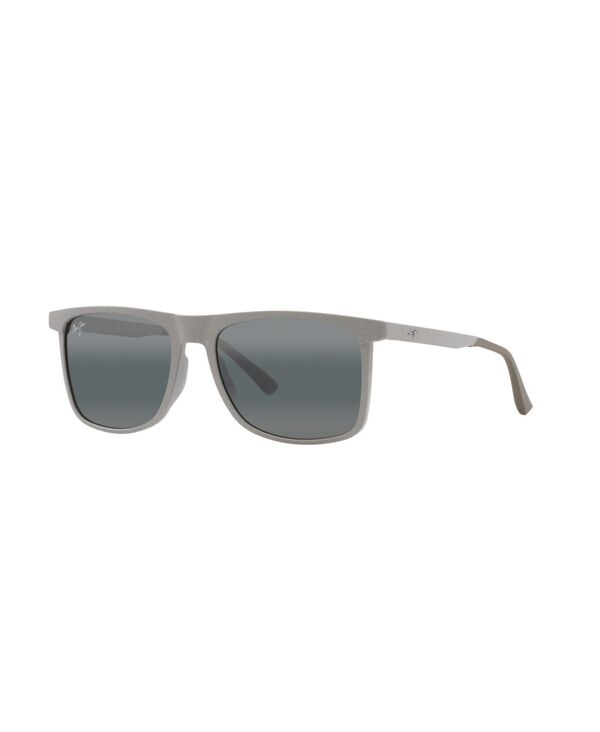 【貨物輸送無料】 マウイ体育館 メンズ サングラス・アイウェア 佩び物 Men\u0027s Makamae Polarized Sunglasses MJ000747 Gray Matte