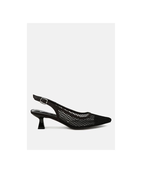 【送料無料】 ロンドンラグ レディース サンダル シューズ Kiev Mesh Pin Buckle Pointed Mules Black｜ReVida 店