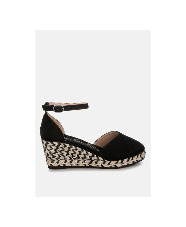 【送料無料】 ロンドンラグ レディース サンダル シューズ Womens Sorcruz Wedge Heel Espadrilles Sandals Black｜ReVida 店