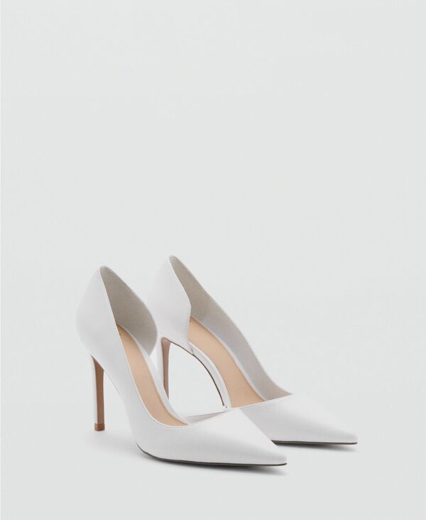 【送料無料】 マンゴ レディース パンプス シューズ Women's High-Heeled Shoes White