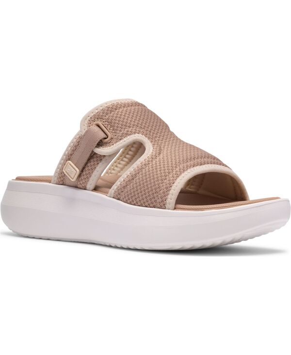 【貨物輸送無料】 クラークス レディース スリッポン・ローファー シューズ Women\u0027s Solevana Mist Slip-On Wedge Sandals Sand