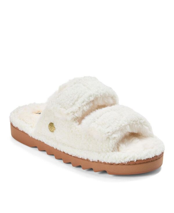【送料無料】 ディアフォームズ レディース サンダル シューズ Women's Regina Teddy Double Band Slide Slipper Muslin
