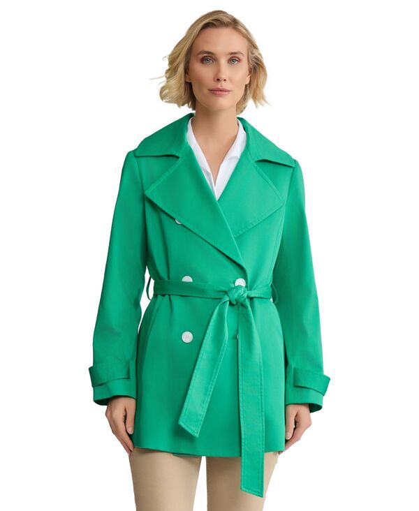 【送料無料】 ジョーンズニューヨーク レディース ジャケット・ブルゾン アウター Women's Double Breasted Trench Jacket Kelly｜ReVida 店 10,636円