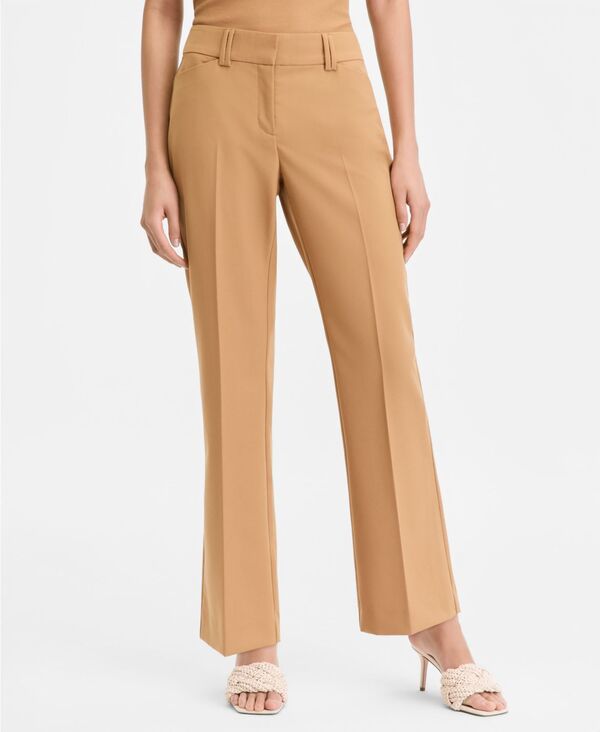 【送料無料】 アイ.エヌ.シー インターナショナル コンセプト レディース カジュアルパンツ ボトムス Women's Mid-Rise Bootcut Pants Warm Toffee