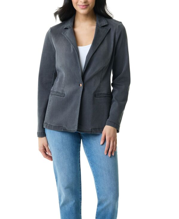 【送料無料】 グロリアバンデービルト レディース ジャケット・ブルゾン ブレザー アウター Women's Denim One-Button Blazer Royston