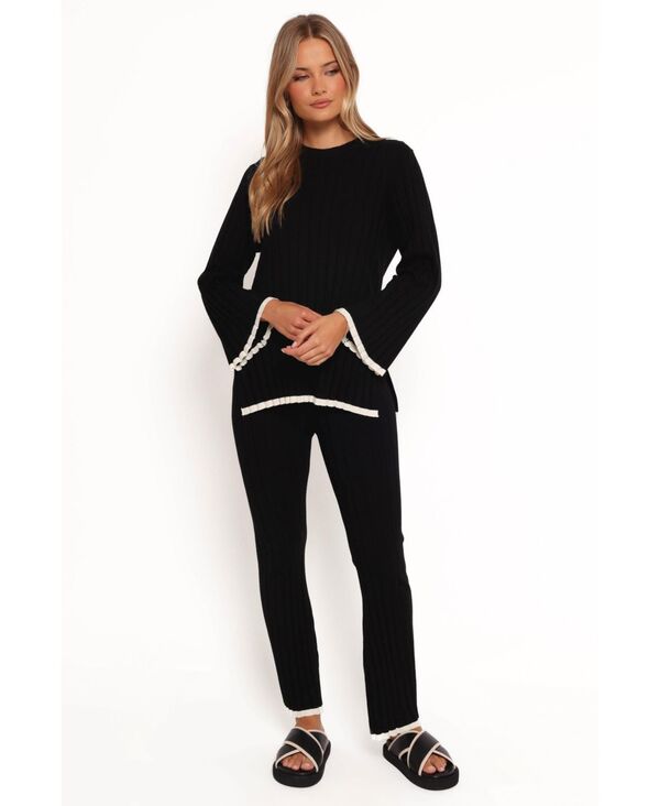 【送料無料】 Petal and Pup レディース カジュアルパンツ ボトムス Women's Dora Knit Pant Black