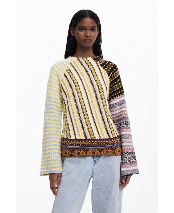 【送料無料】 デジグアル レディース ニット・セーター アウター Women's Ethnic sweater Multi｜ReVida 店