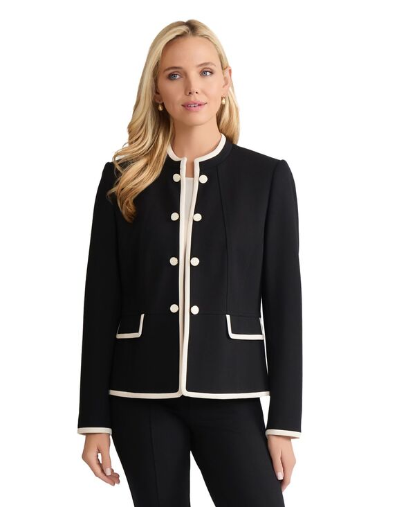 【送料無料】 ジョーンズニューヨーク レディース パーカー・スウェット アウター Women's Open Front Jacket Jones Black/Jones White