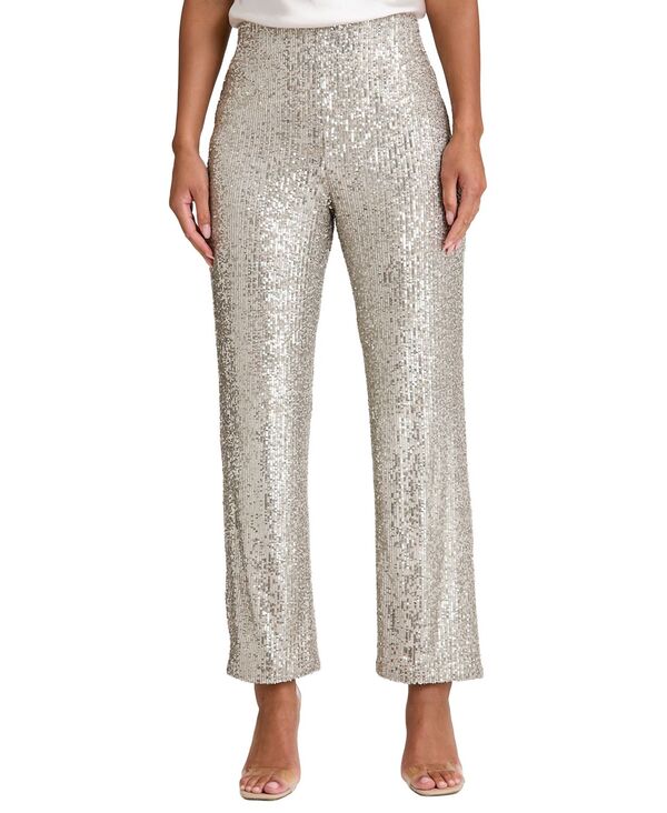 【送料無料】 ミューズ レディース カジュアルパンツ ボトムス Women's Sequin Pull-On Pants Silver/Mist|ReVida 店