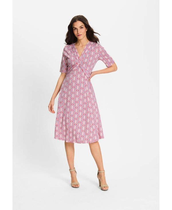 【送料無料】 オルセン レディース ワンピース トップス Women's Ornamental Print A-Line Dress Misty rose