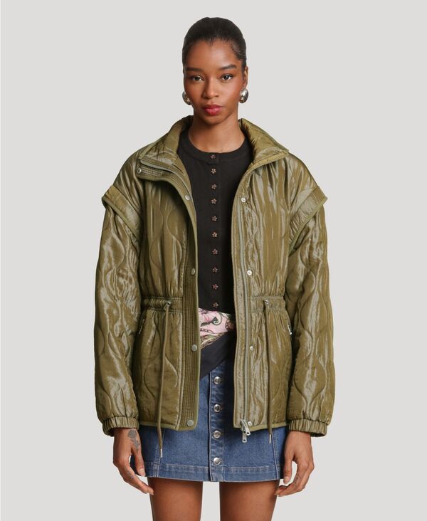 【送料無料】 アヴェックレフィーユ レディース ジャケット・ブルゾン アウター Women's Quilted Anorak Jacket Seagrass｜ReVida 店