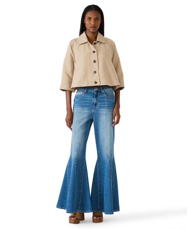 【送料無料】 スティーブ マデン レディース ジャケット・ブルゾン アウター Women's Rhode Button-Front Jacket Savannah Tan｜ReVida 店 14,804円