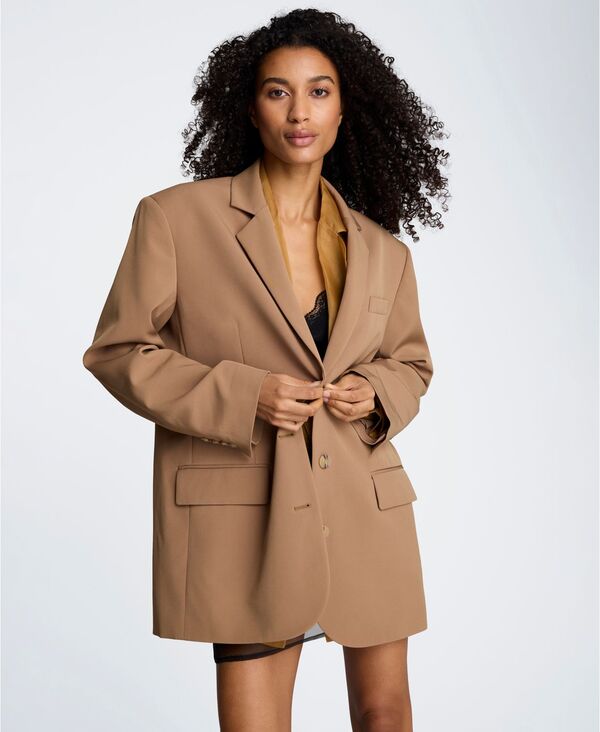 【送料無料】 ケネスコール レディース ジャケット・ブルゾン アウター Women's Oversized Boyfriend Jacket Mesquite