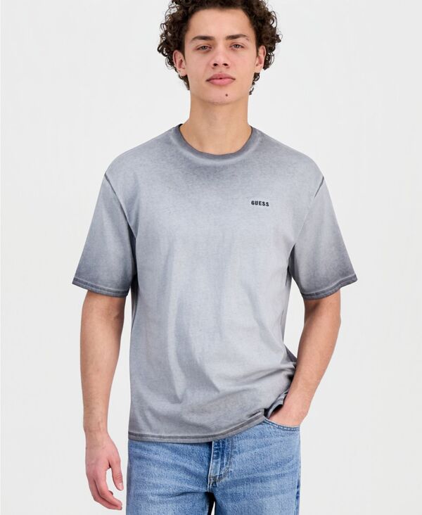 【送料無料】 ゲス メンズ Tシャツ トップス Men's Basic Logo T-Shirt Alluvium multi