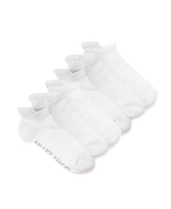 【送料無料】 ムクルクス レディース 靴下 アンダーウェア Women's Low Cut Ankle Compression Socks 6 Pair Pack White