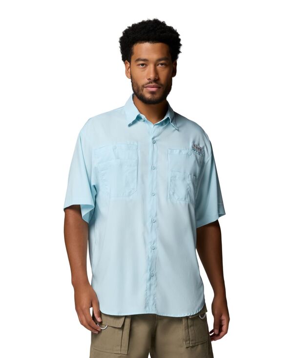 【送料無料】 コロンビア メンズ シャツ トップス Men's Tamiami II Short-Sleeve Shirt Marine Light|ReVida 店