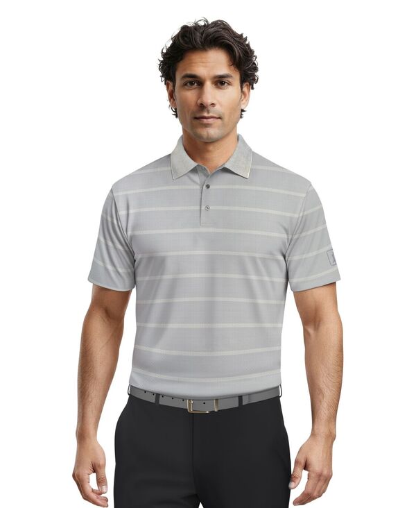 【送料無料】 ピージーエーツアー メンズ ポロシャツ トップス Men's Striped Classic-Fit Golf Polo Shirt Tradewinds|ReVida 店