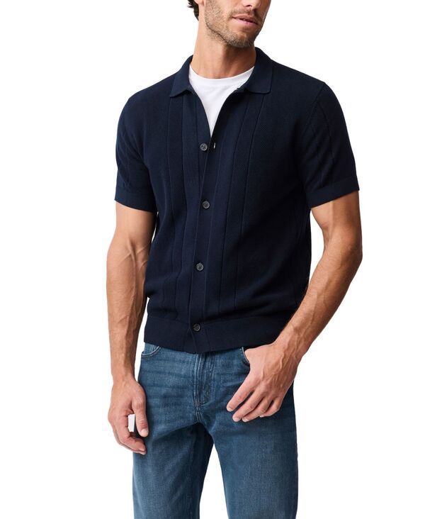 【送料無料】 ロッドアンドグン メンズ ポロシャツ トップス Men's Cobb River Knit Polo Shirt Midnight｜ReVida 店