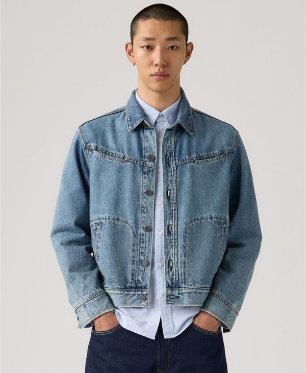 【送料無料】 リーバイス メンズ ジャケット・ブルゾン アウター Men's Market Miners Trucker Jacket Enjoy the Route 17,266円