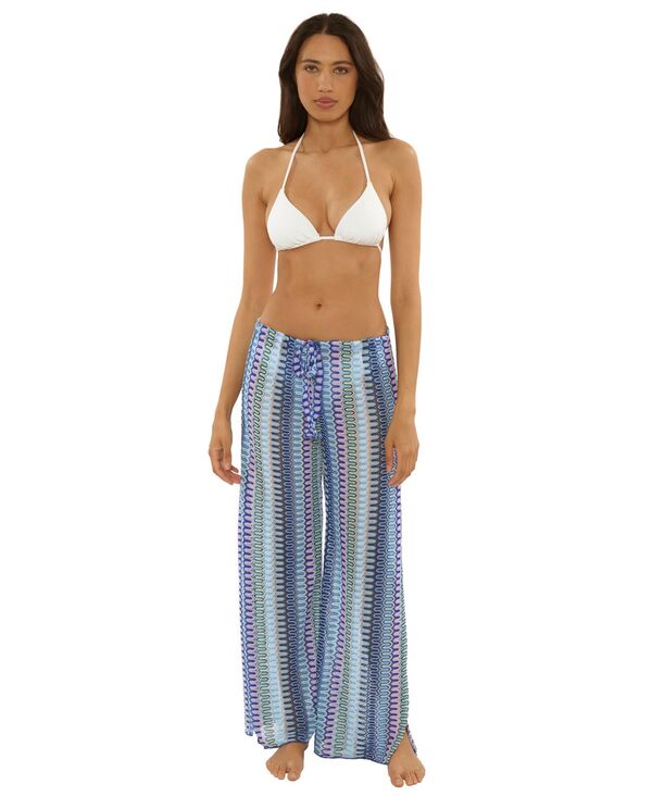 【送料無料】 ベッカ レディース カジュアルパンツ ボトムス Women's Sundown Striped Crochet Cover-Up Pants Lapis Multi 19,156円