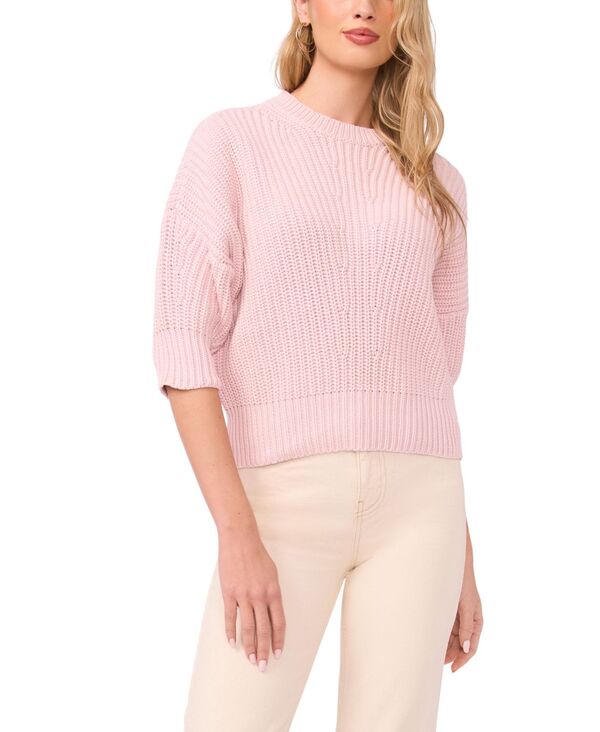 【貨物輸送無料】 ヴィンスカムート レディース 編み物・プルオーバー アウター Women\u0027s Drop Shoulder Crewneck Sweater Pink Lilac レディースファッション-ニット・セーター-トップス
