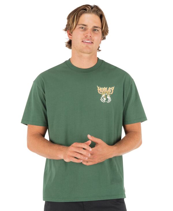【送料無料】 ハーレー メンズ Tシャツ トップス Men's Fire Crewneck T-Shirt Jungle