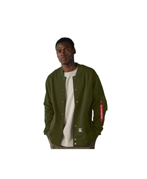【送料無料】 アルファインダストリーズ メンズ ジャケット・ブルゾン アウター Men's Ma-1 Fleece Jacket Og-107 green