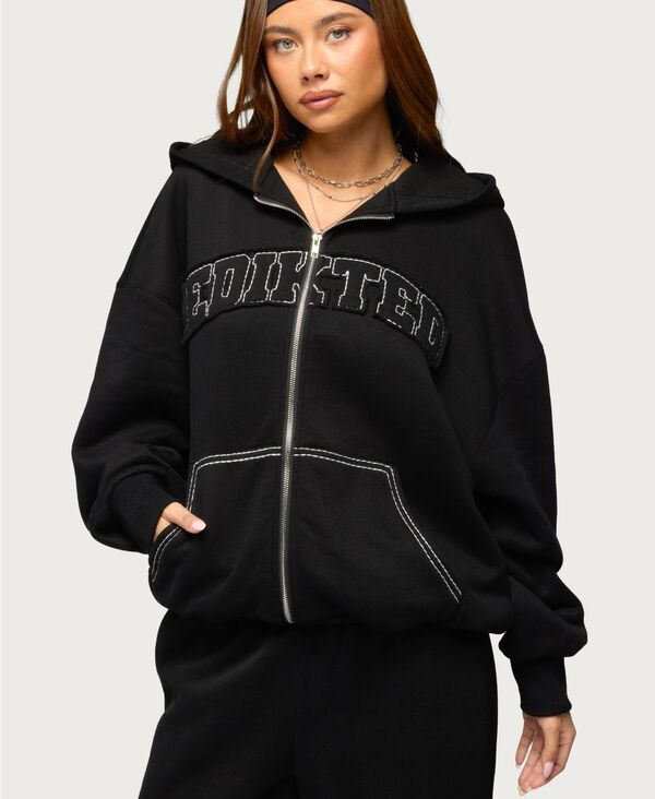 【送料無料】 アディクテッド レディース パーカー・スウェット アウター Women's Oversized Hoodie Sweatshirt Black|ReVida 店
