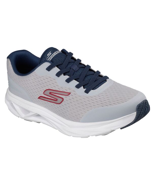 【送料無料】 スケッチャーズ メンズ スニーカー シューズ Men's Glide-Step Vortex - Avalin Running Sneakers from Finish Line Gray Navy