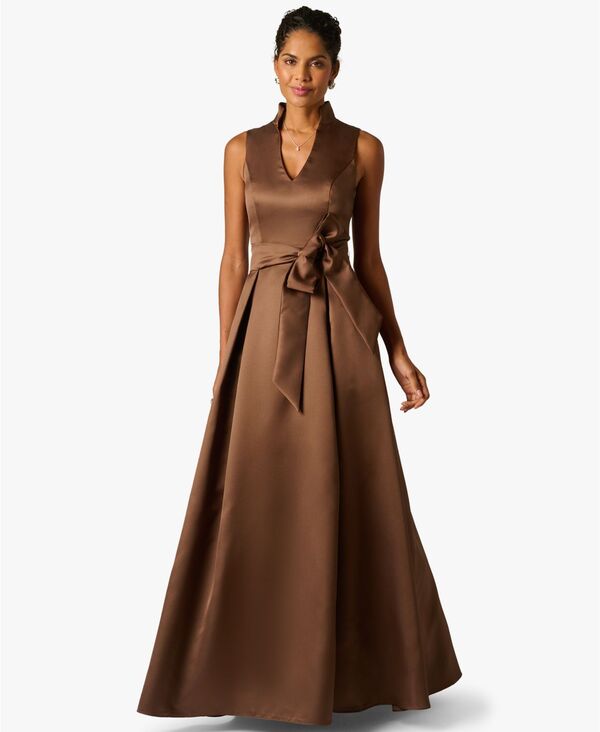 【送料無料】 アドリアナ パペル レディース ワンピース トップス Women's Sleeveless Notch Front Dress ELECTRIC PINK