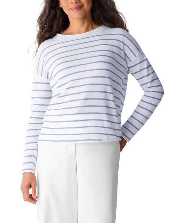 【送料無料】 エイリーンフィッシャー レディース ニット・セーター アウター Women's Jewel Neck Sweater Haze｜ReVida 店