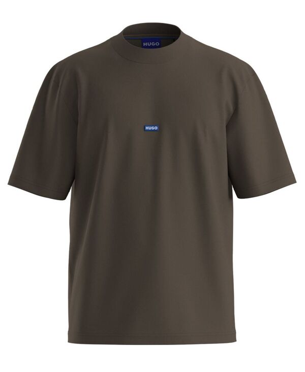 【送料無料】 ヒューゴボス メンズ Tシャツ トップス Men's Nieros Crewneck T-Shirt Dark Brown