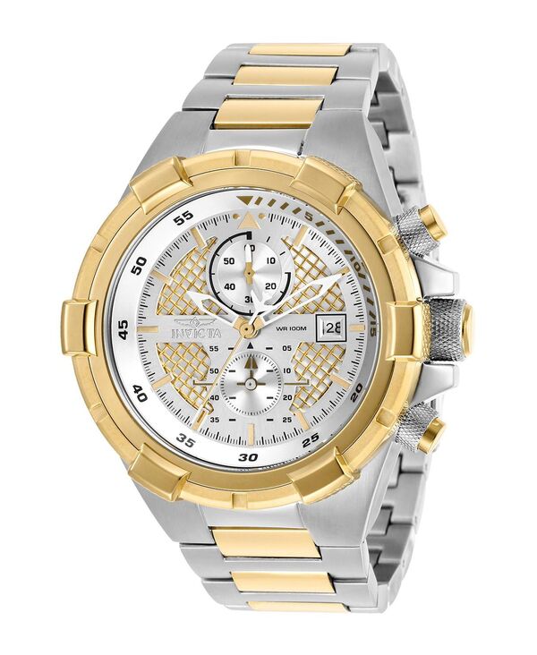 【貨物輸送無料】 インビクタ メンズ ウォッチ 佩び物 Men\u0027s 28120 Aviator Quartz Multifunction Silver Gold Dial Watch Gold
